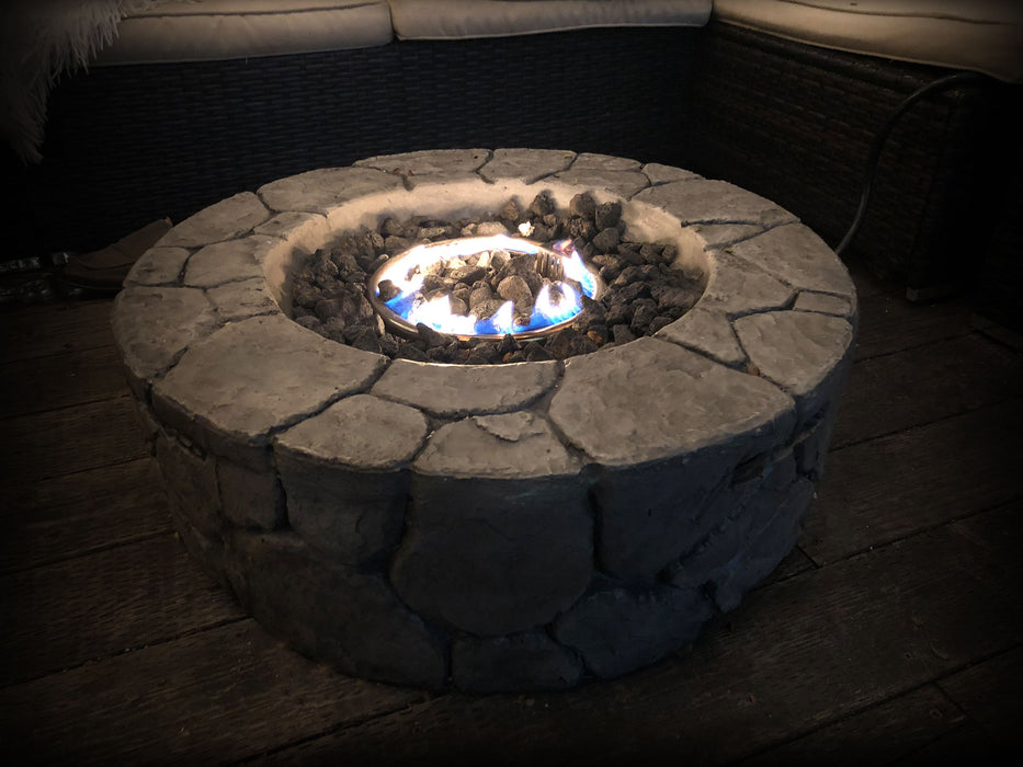 Fiber Reinforced Outdoor Fire Pit - Stone Gray