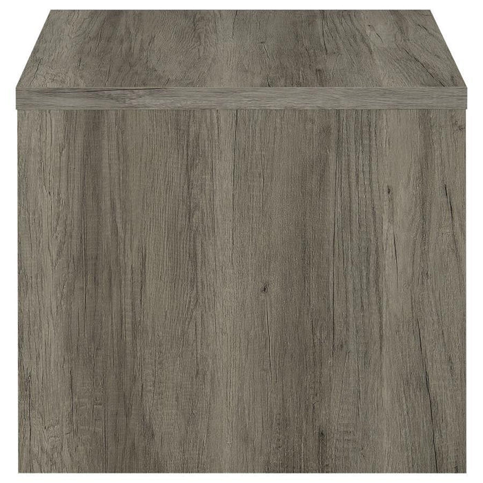 Felix - 1-Drawer Square Engineered Wood End Table - Gray Driftwood