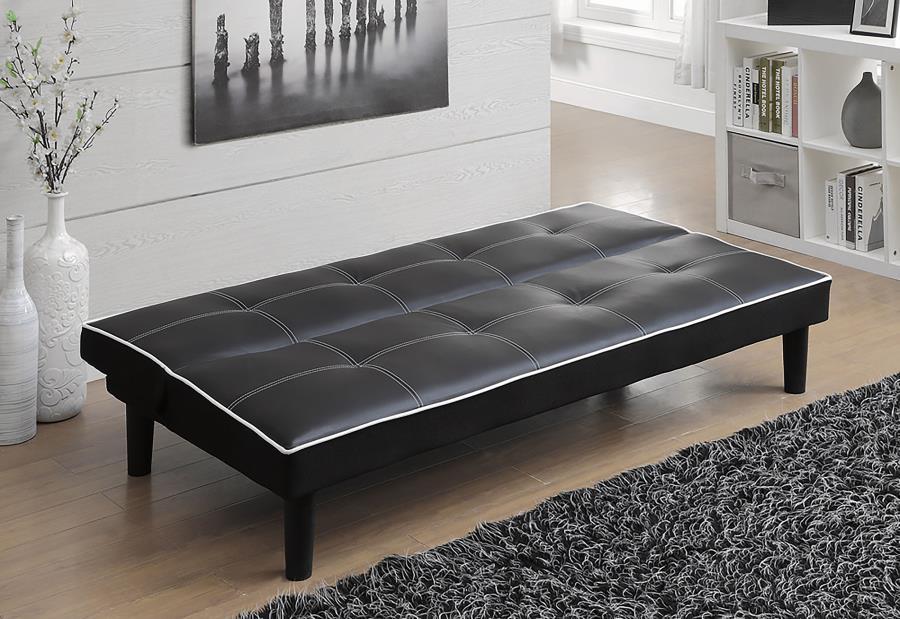 Living Room : Sofa Beds - Black - Katrina Tufted Upholstered Sofa Bed Black