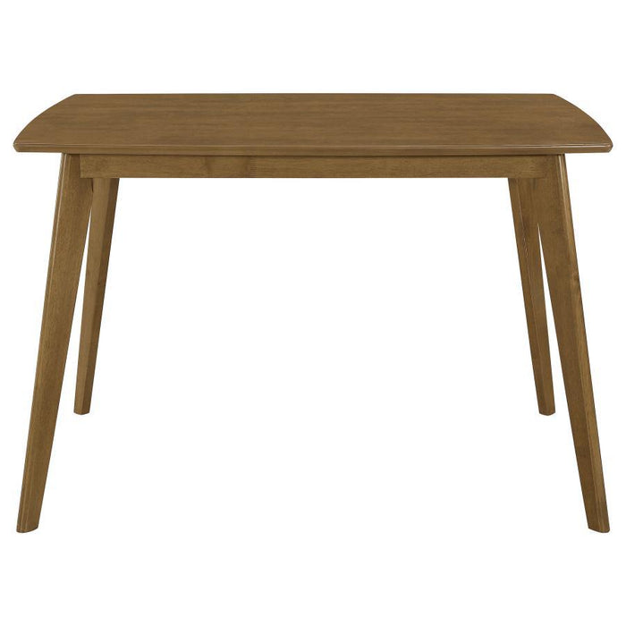 Kersey Collection - Kersey Dining Table With Angled Legs Chestnut