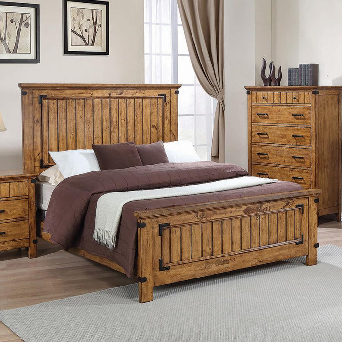 Brenner - Wood Panel Bed