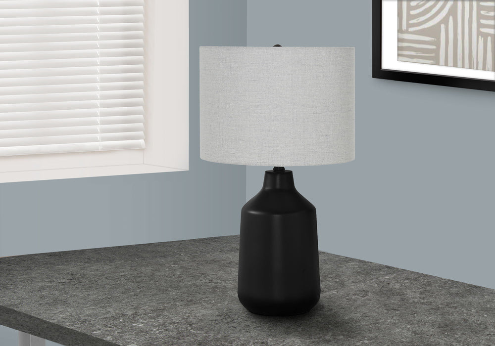 Lighting, Table Lamp, Concrete, Contemporary - Black