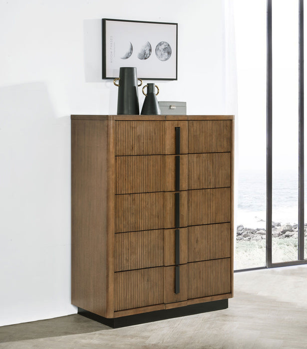 Terrace - 5-Drawer Chest Of Drawers - Ash Brown