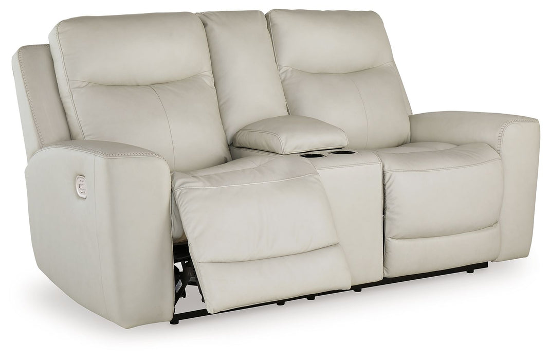 Mindanao - Power Reclining Loveseat With Console /Adj Hdrst