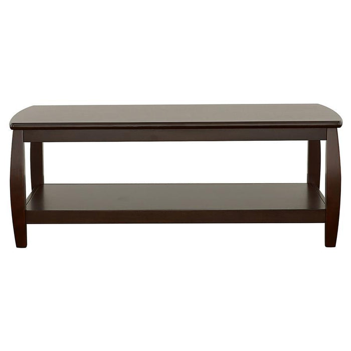 Willemse Motion Collection - Rectangular Coffee Table With Lower Shelf Espresso