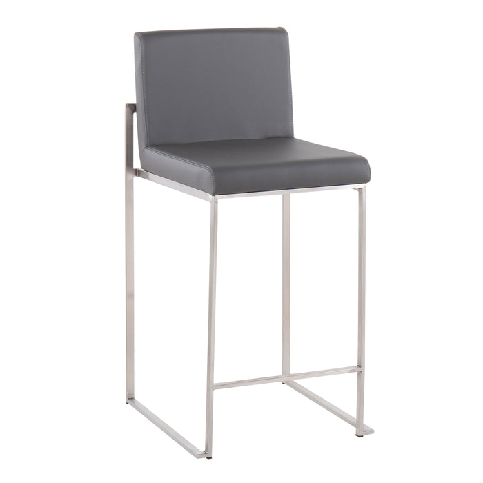 Fuji - Contemporary High Back Counter Stool, Functional Design