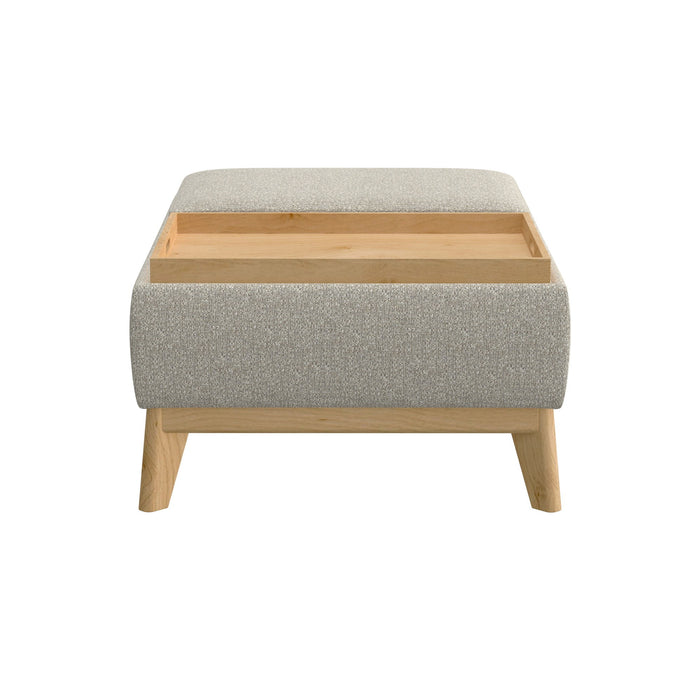 Revel - Reversible Tray Ottoman - Tan