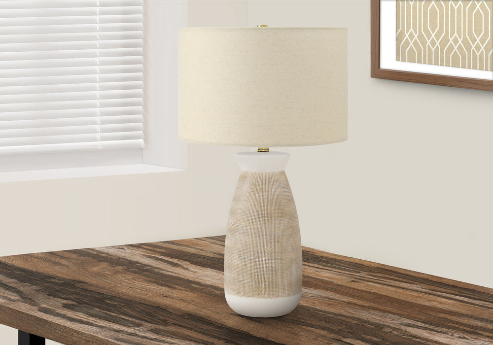 Lighting, Table Lamp, Ceramic, Resin, Contemporary - Cream