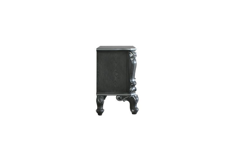 House - Delphine - Nightstand - Charcoal Finish