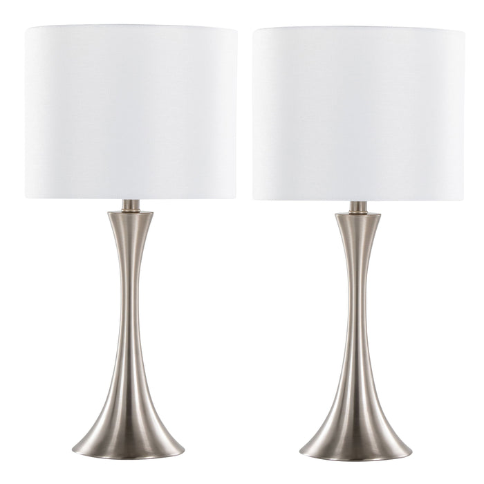 Lenuxe - Contemporary Semi Gloss Table Lamp (Set of 2)