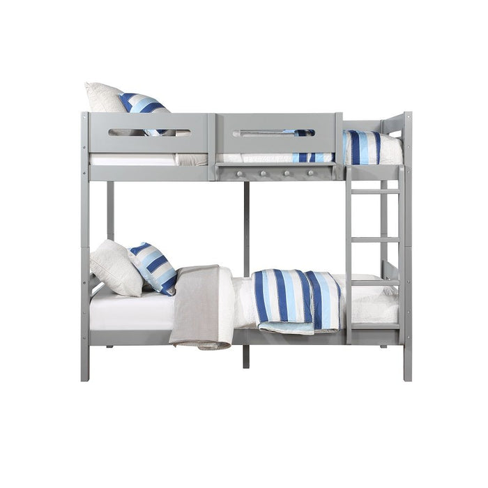 Edah - Twin Over Twin Bunk Bed - Gray