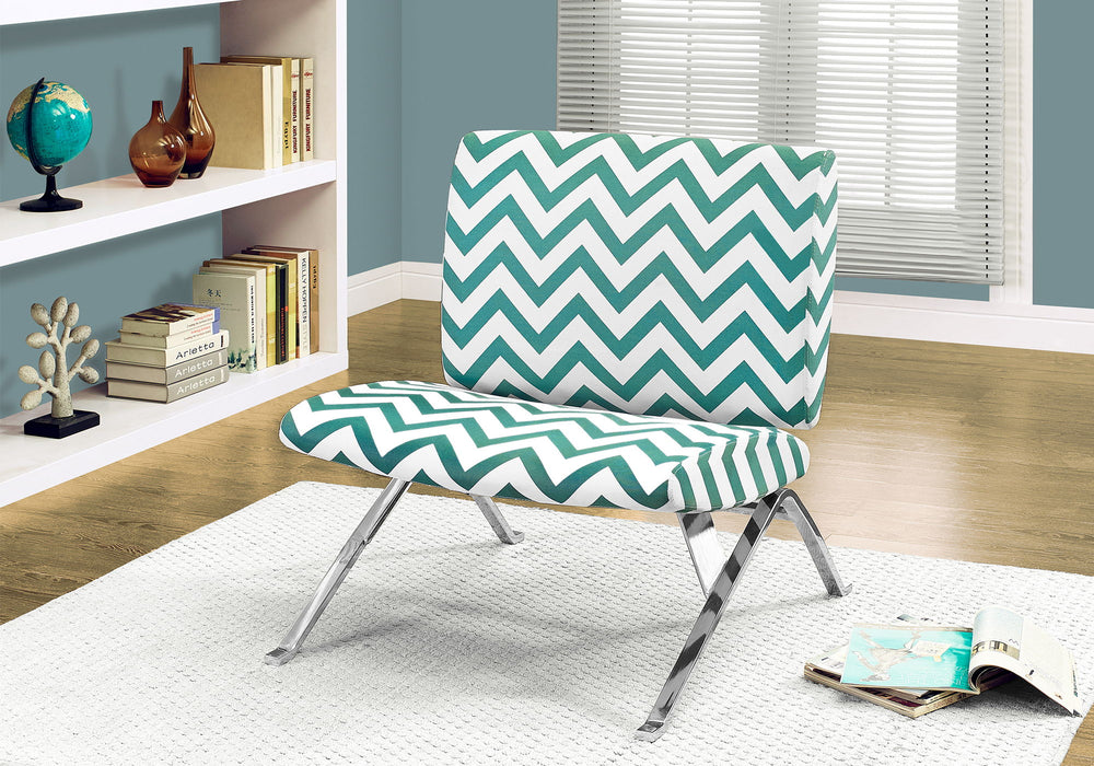 Accent Chair, Armless, Fabric, Living Room, Bedroom, Contemporary, Modern - Teal