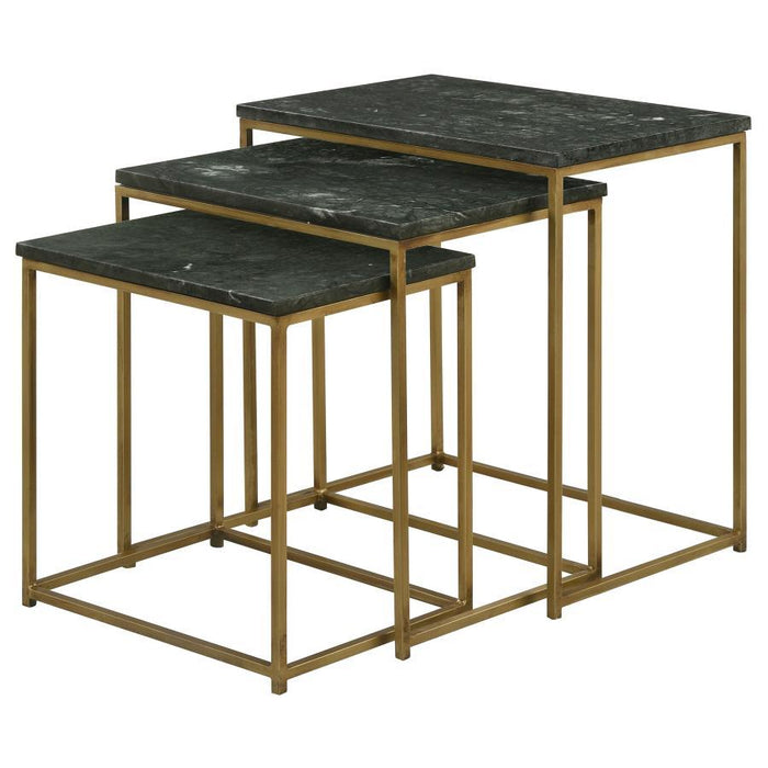 Medora - 3-Piece Nesting Table With Marble Top