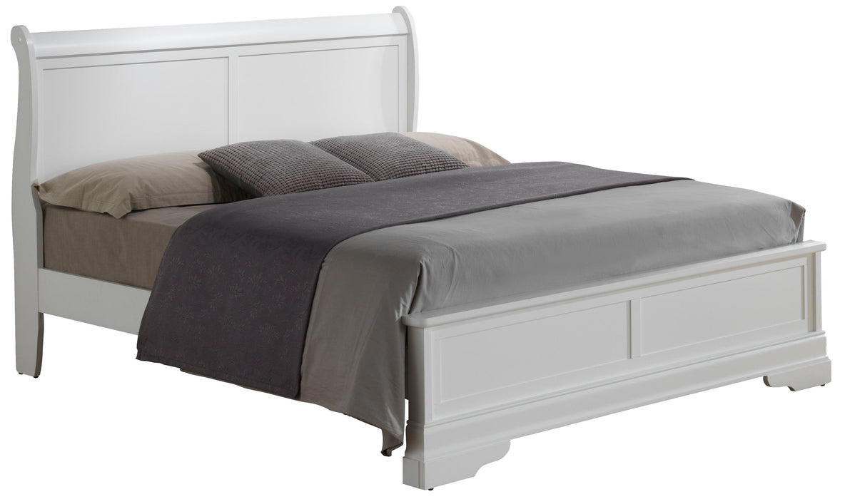 Louis Phillipe - Sleigh Bed With Low Footboard