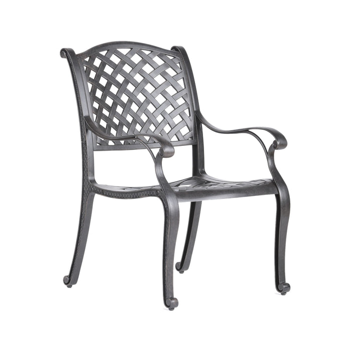 Sparta - Modern Dining Arm Chair - Navy Blue