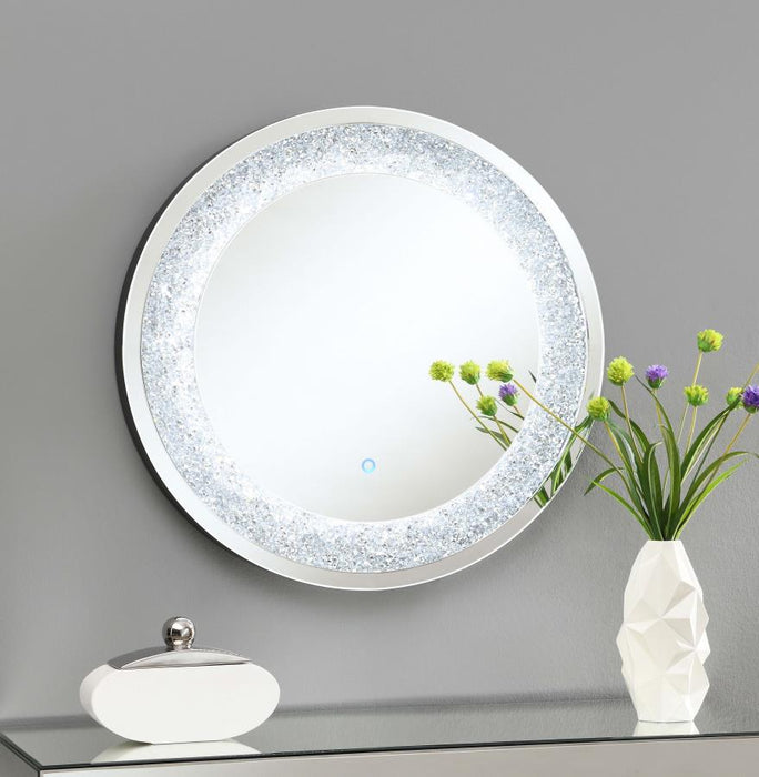 Round Wall Mirror Silver