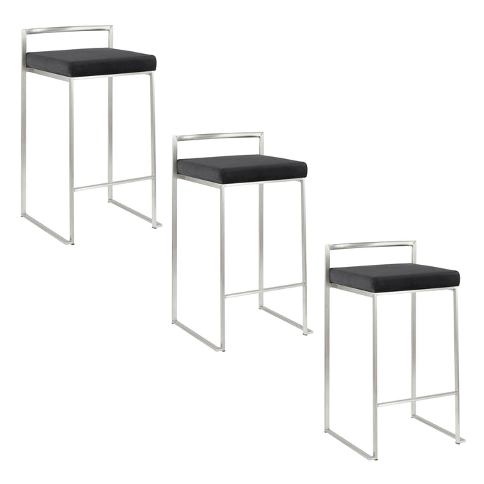 Fuji - Contemporary Elegant Stackable Counter Stool Set