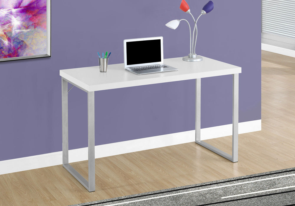 Computer Desk For Home Office, Laptop, Modern Convenient Design - White