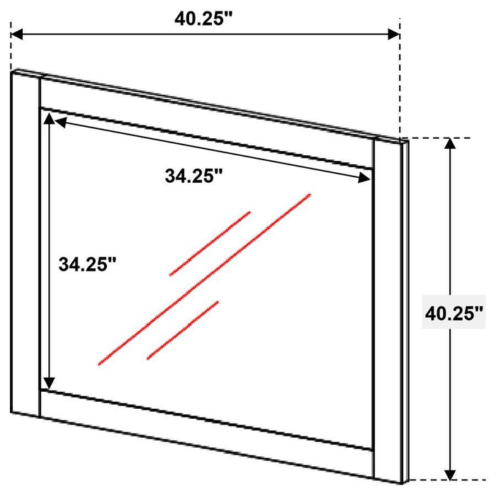 Stillwood - Rectangle Dresser Mirror - Vintage Linen