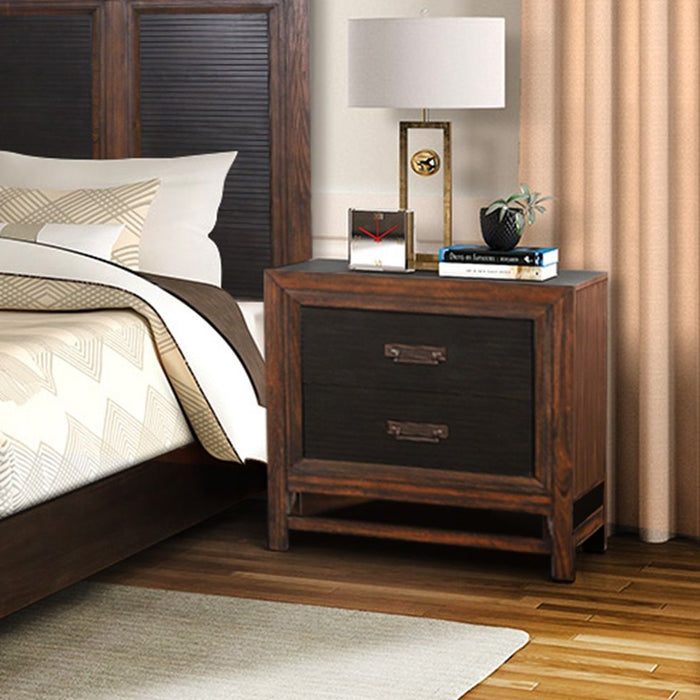 Branson - 2-Drawer Nightstand, Two-Tone - Brown