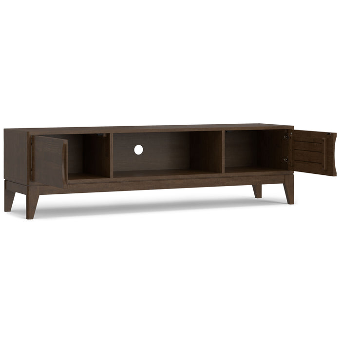 Harper - 72" Low TV Media Stand - Walnut Brown