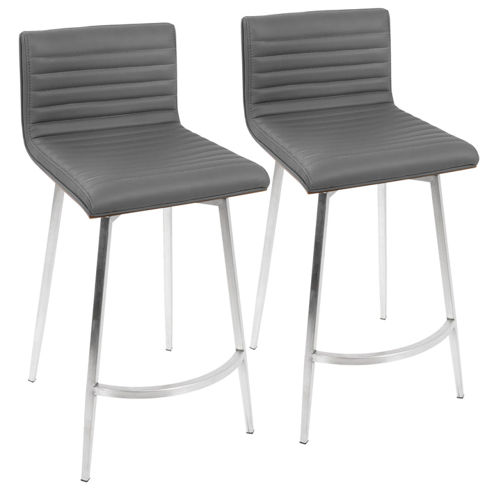 Mason - Contemporary Swivel Counter Stool (Set of 2)