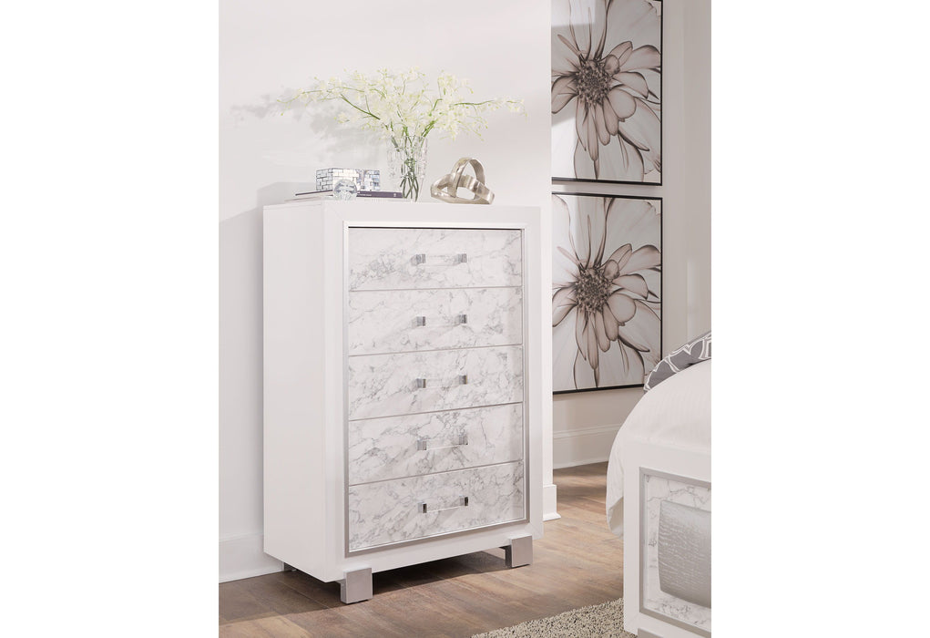 Skye - Marble Chest - White