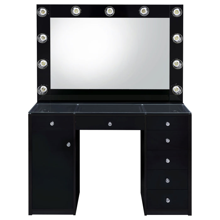 Acena - 7-Drawer Vanity Set With Lighting