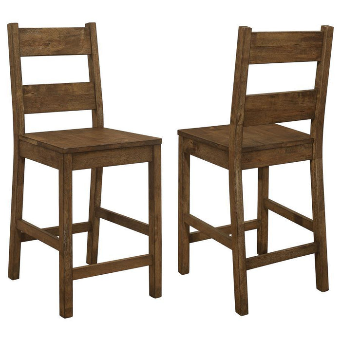 Coleman Collection - Coleman Counter Height Stools Rustic Golden Brown (Set of 2)