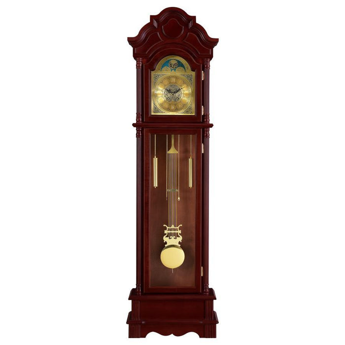 Pink - Grandfather Clock Brown Red And Clear