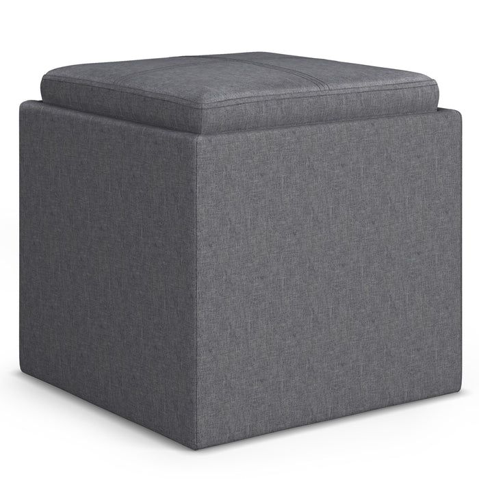 Rockwood - Cube Storage Ottoman with Tray