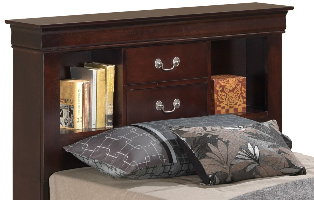 Louis Phillipe - Bookcase Storage Bed