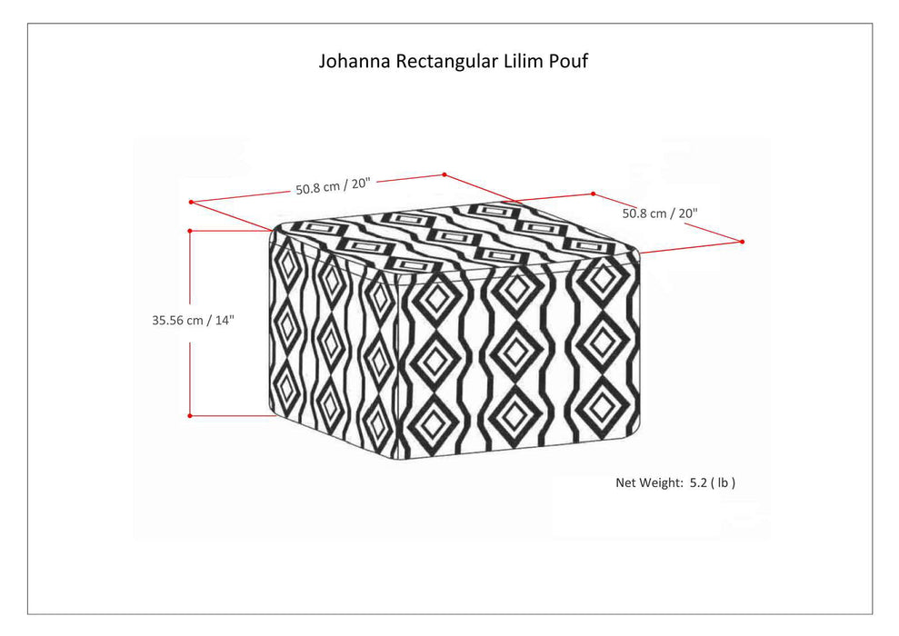 Johanna - Square Pouf