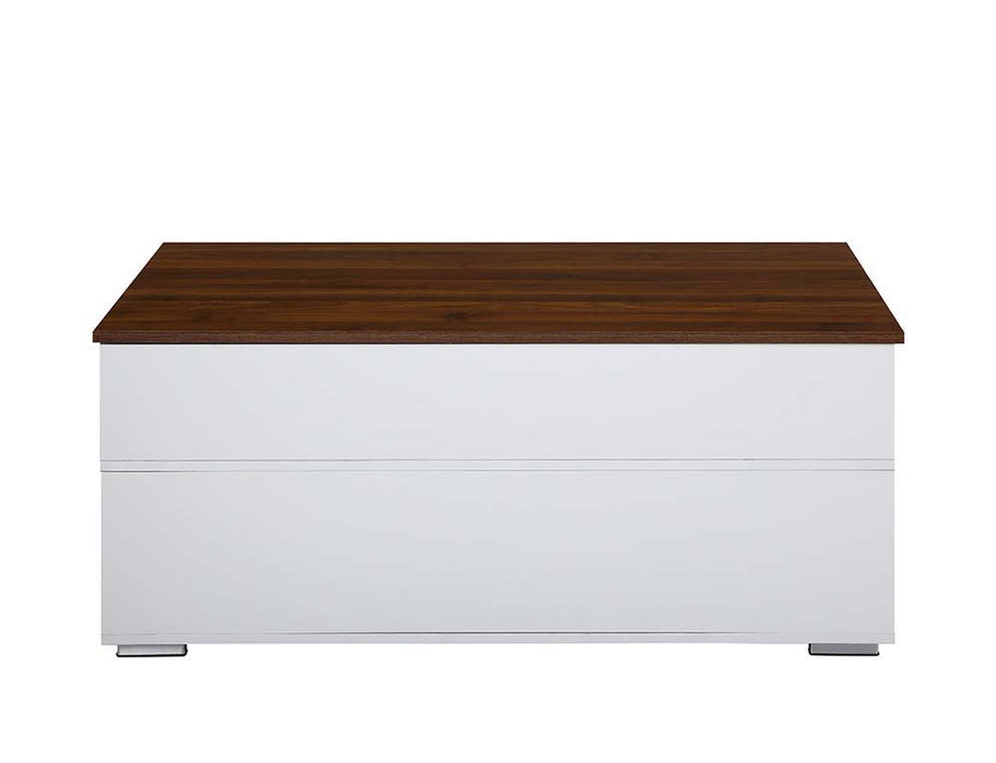 Readen - Coffee Table - White & Walnut Finish