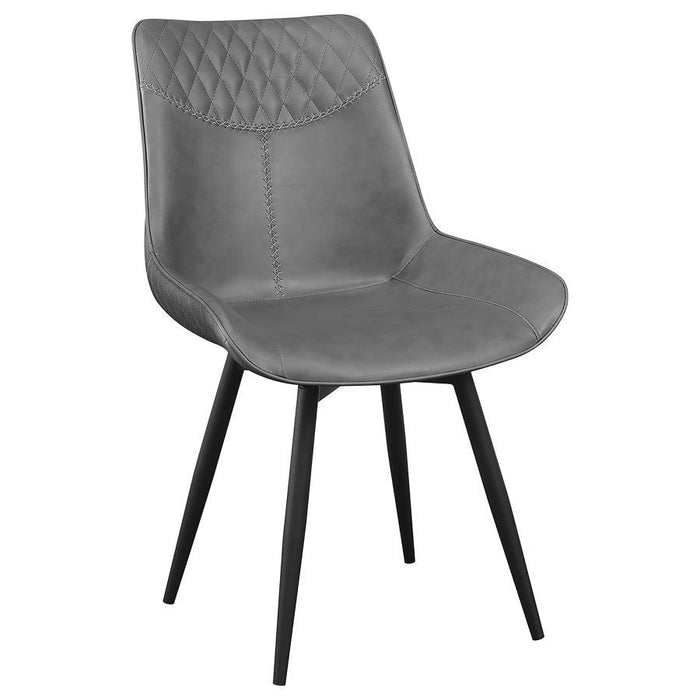 Grey - Upholstered Side Chairs Grey (Set of 2)