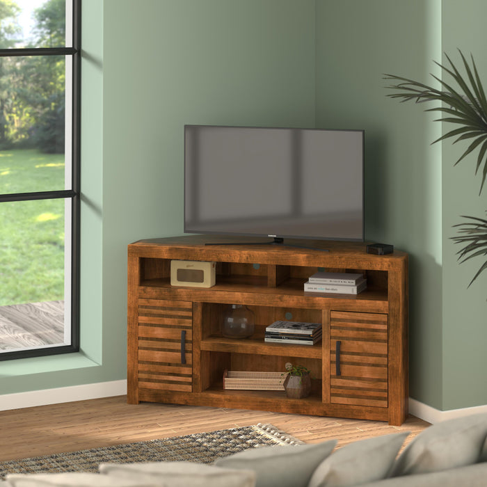 Sausalito - 52" Corner TV Console - Brown