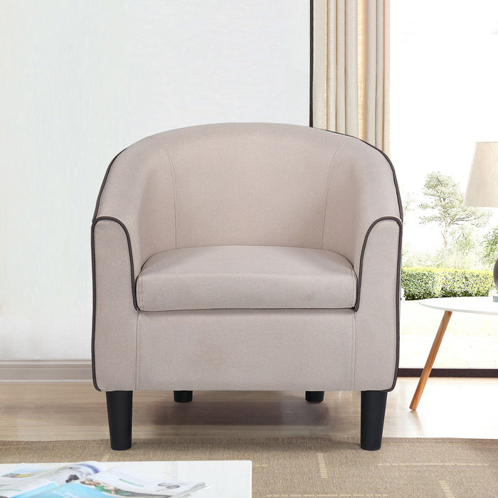 Accent Chair, Modern Accent Arm Chair, Suit For Living Room Bedroom Small Spaces Apartment Office - Beige