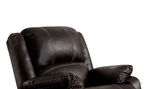 Zuriel - Synthetic Leather Recliner Chair - Black