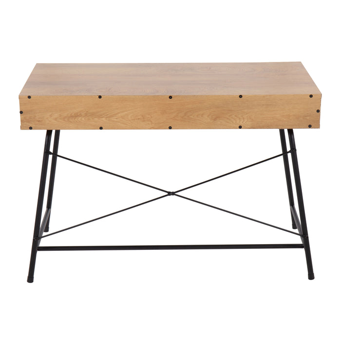 Casper - Industrial Desk - Black / Brown