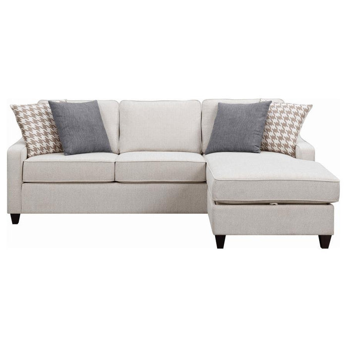 Paltinum - Mcloughlin Upholstered Sectional Cream