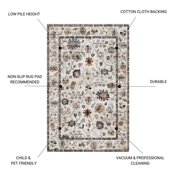 Fenix - Accent Rug - White