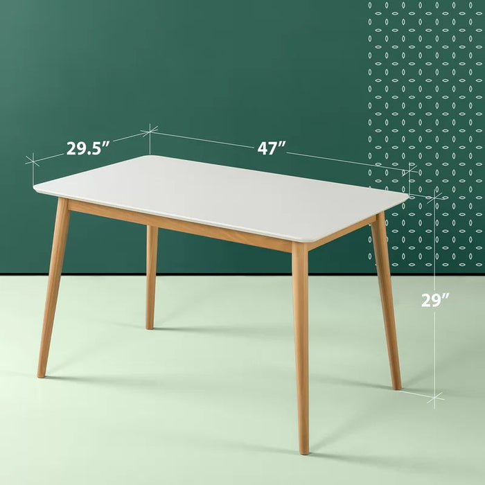 MC Modern Wood Dining Table - White