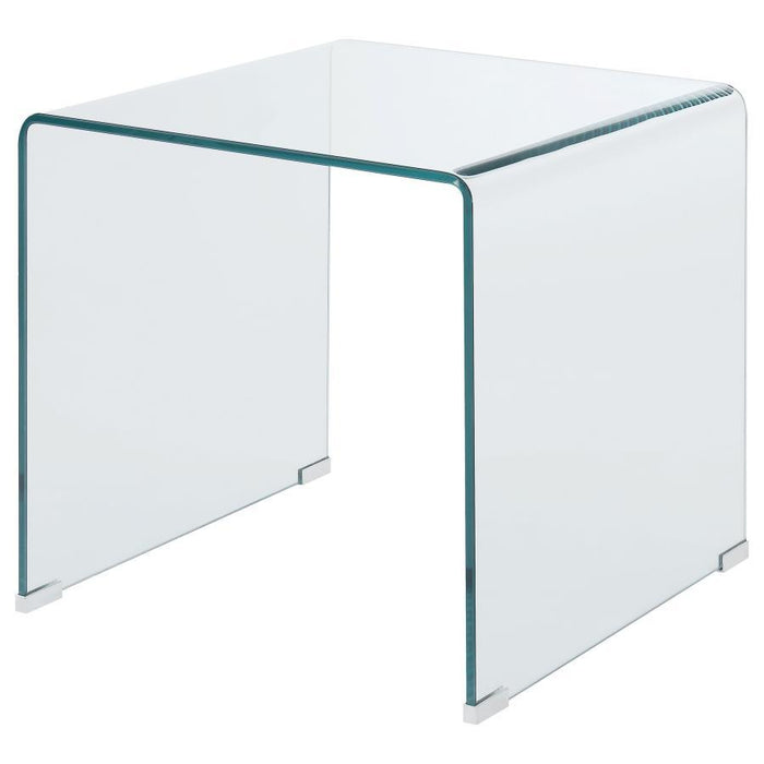 Square End Table Clear