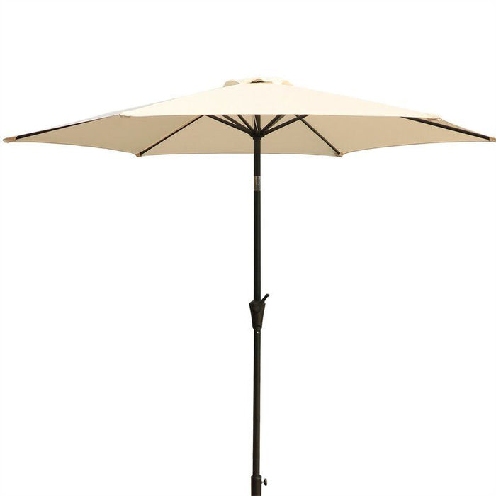 8.8' Outdoor Aluminum Patio Umbrella With 42 Pound Square Resin Umbrella Base