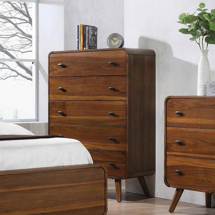 Robyn - Robyn 5-drawer Chest Dark Walnut