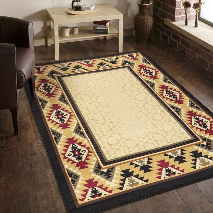 Tribes - GC_YLS4007 Cream 5' x 7' Southwest Area Rug