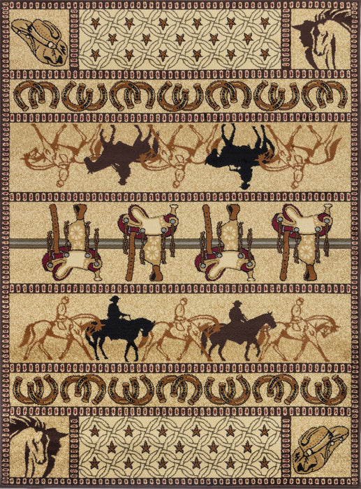 Tribes - GC_YLS4009 Beige 5' x 7' Southwest Area Rug