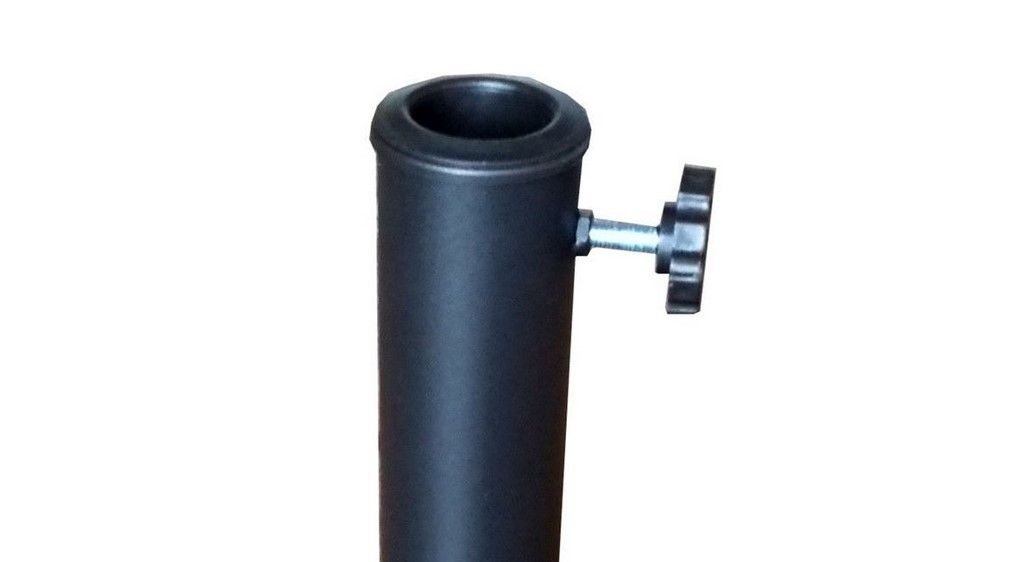 Rust-Resistant Resin Umbrella Base - Black