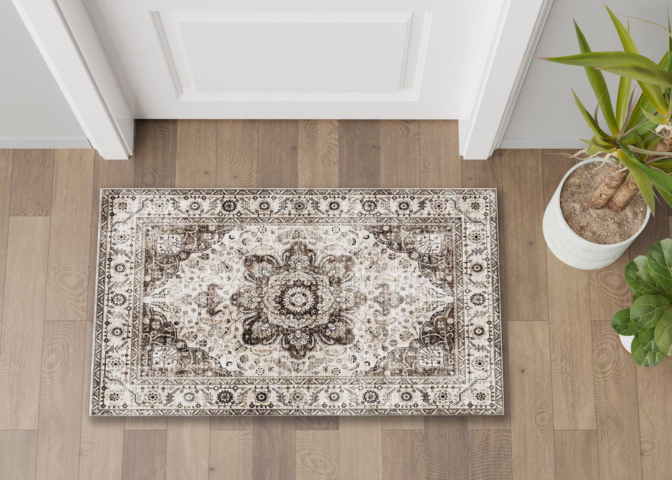 Fenix - Accent Rug, Elegant Design - Ivory / Taupe