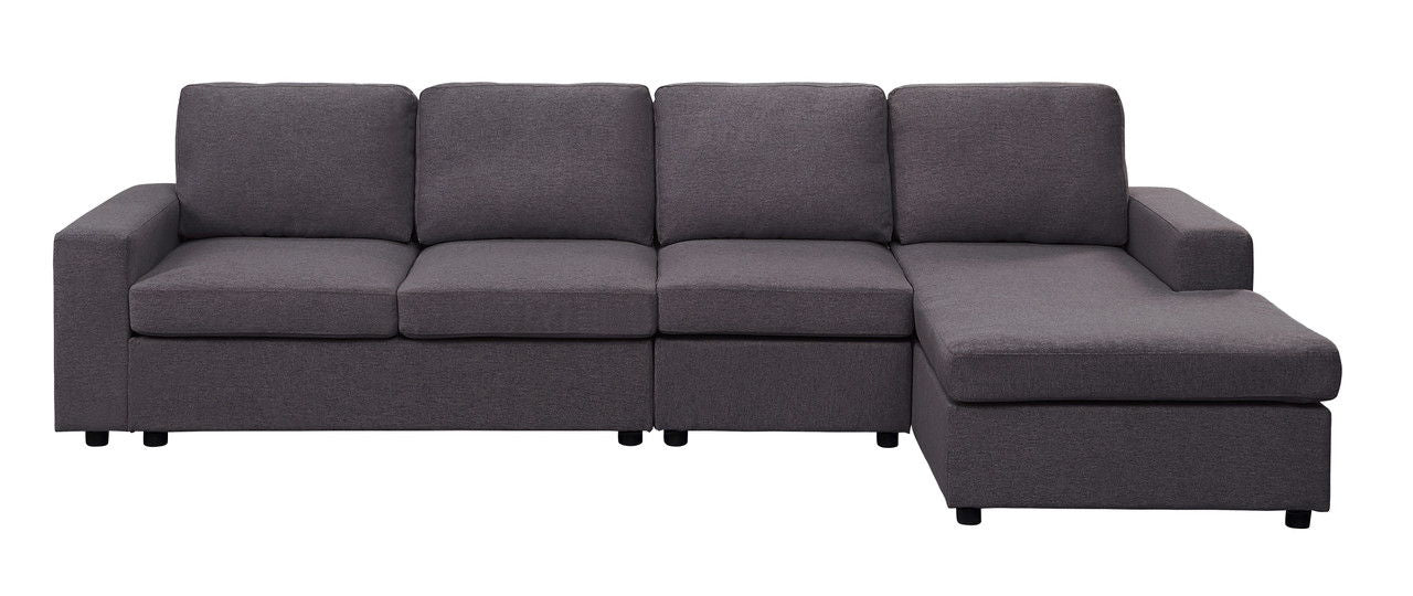 Dunlin - Linen Reversible Modular Sectional Sofa Chaise